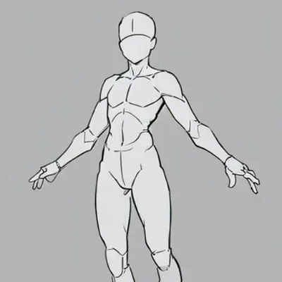 sketch-anime-pose